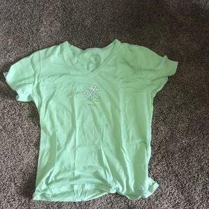 LIFE IS GOOD V NECK TEE